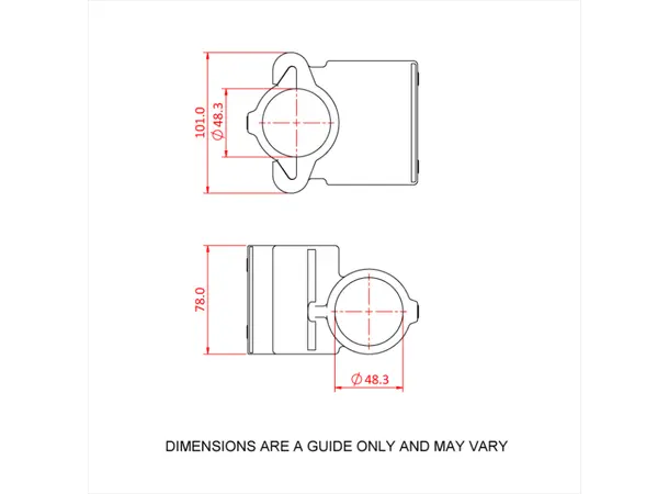 Doughty T194014S Modular 90 Deg. MODULAR 90 deg. CROSSOVER 