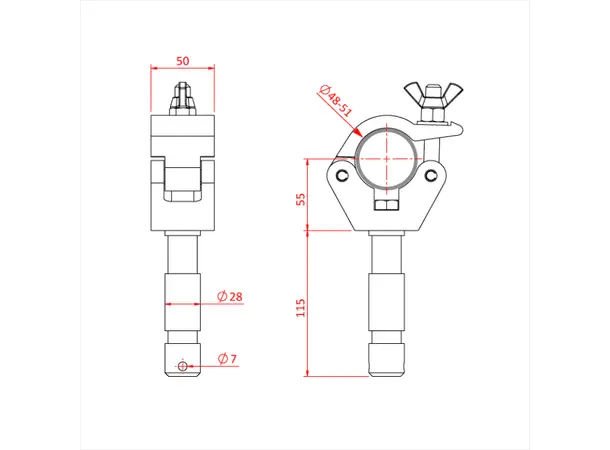 Doughty T5722501 Big B. Cl. 29Mm Spigot Big Ben Clamp ( With 29Mm Spigot) B. 