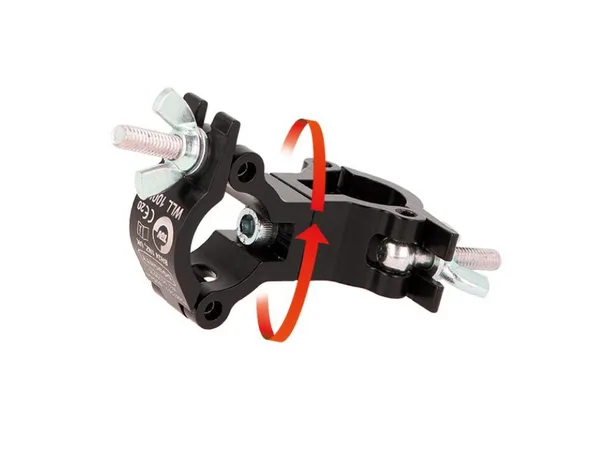 Doughty T5887501 Atom Swivel Coupler Atom Swivel Coupler (To Suit 1") (Black) 