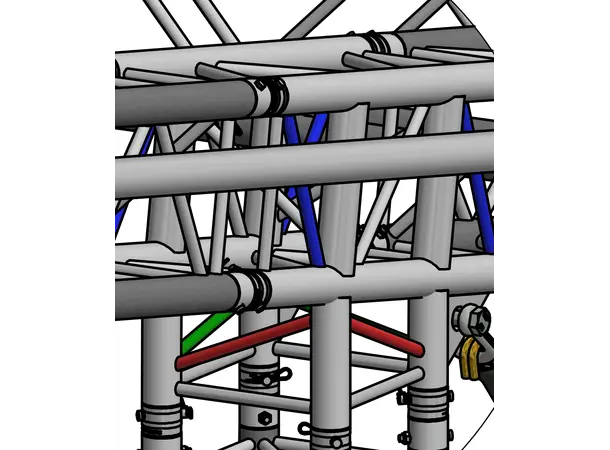 Prolyte Spec Corner 80Deg + Sw-Att Firkant hjørne til Mini flat roof 
