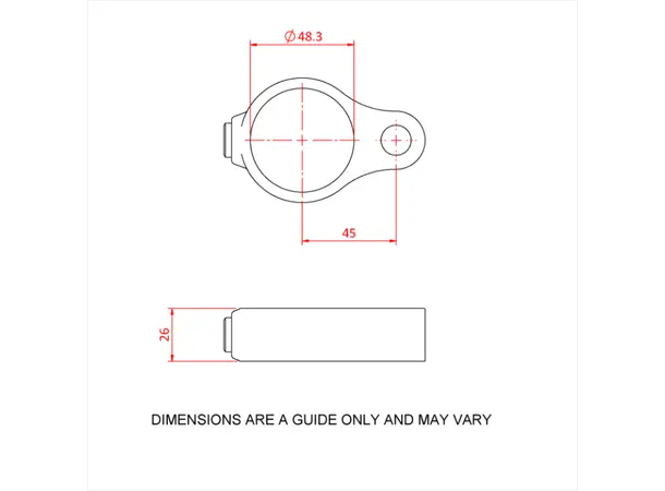 Doughty T13800 Gate Eye PIPECLAMP GATE EYE 