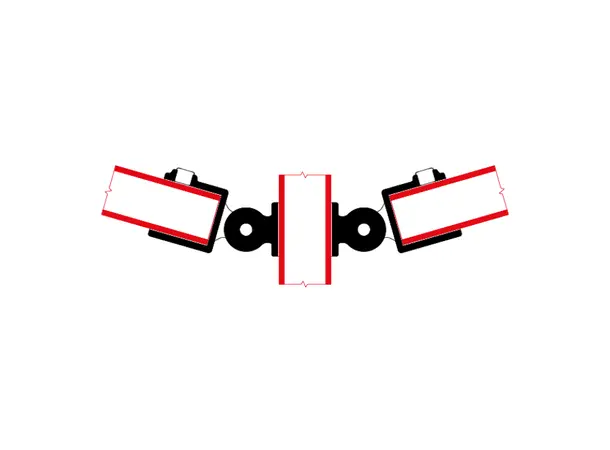 Doughty T16700 2 Swivel Combi. PIPECLAMP DOUBLE SWIVEL COMBINATION 