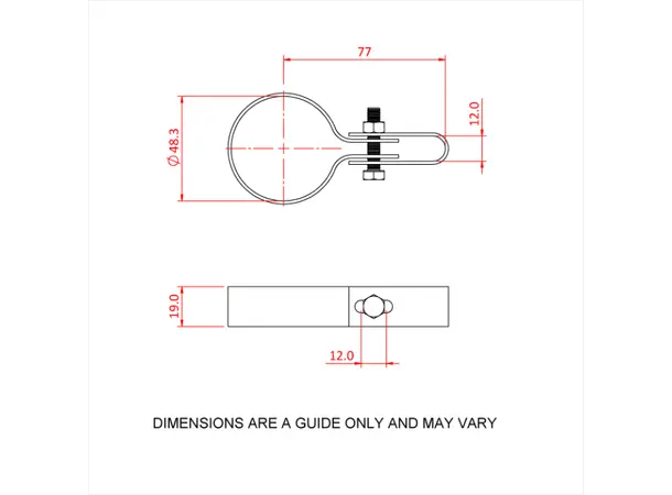 Doughty T17000 Mesh Panel Clips PIPECLAMP MESH PANEL CLIPS (single) 