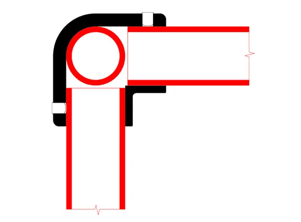 Doughty T194009 3 Way 90 Deg. Elbow 3 WAY 90 deg. ELBOW 