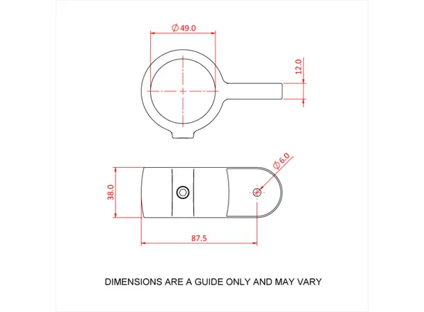 Doughty T194017EM Single Male SINGLE MALE SECTION OF SWIVEL 