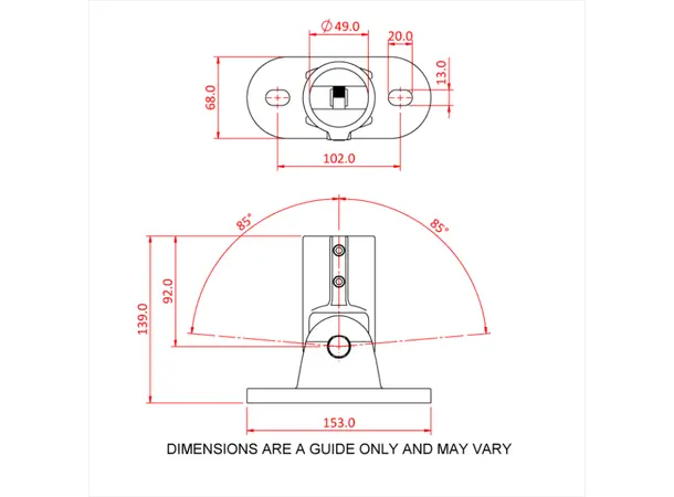 Doughty T194046ADJ Adjustable Flange ADJUSTABLE FLANGE 