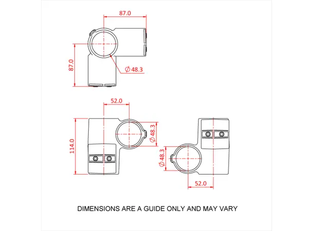 Doughty T194100 Rackmaster End Fitting RACKMASTER END FITTING 