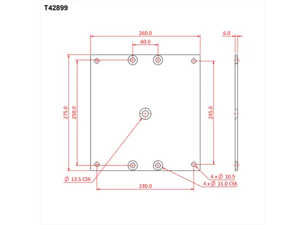 Doughty T42897 Wall Side Plate Wall Side Plate (J) To Suit 100Mm S 
