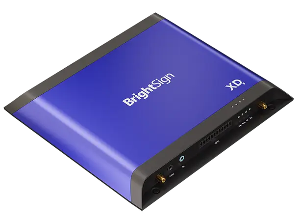 BrightSign XD234 Standard i/o player 3D WebGL & real time data visualization 