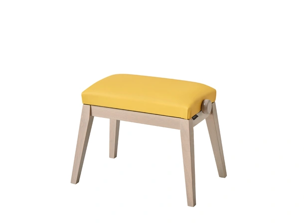 K&M 13947 bench gray color Piano bench, stylish design yellow seat 