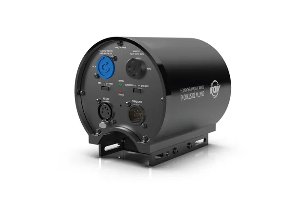 ADJ Data Distro 6 5-pin XLR, og 6x 5-pin XLR-utganger 