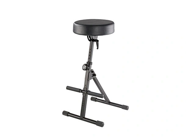 K&M 14060 Stol. Sort imitert skinn Stool 