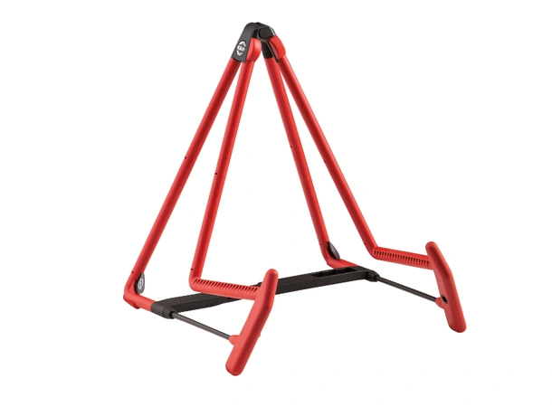 K&M 17580 A-guitar stand »Heli 2«, red A-guitar stand »Heli 2« 