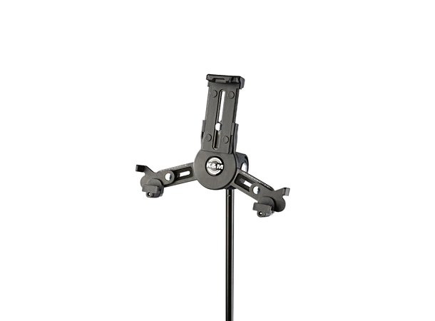 K&M 19795 Tablet PC stand holder, Black Universal Tablet Holder, 3/8" tread 