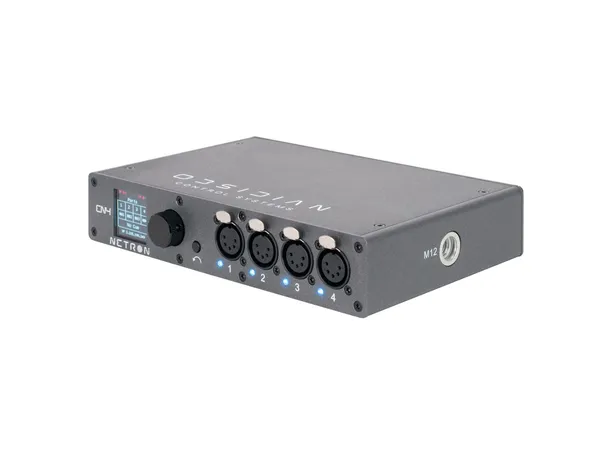 Obsidian Netron EN4 RDM, Artnet og sACN til DMX gateway 