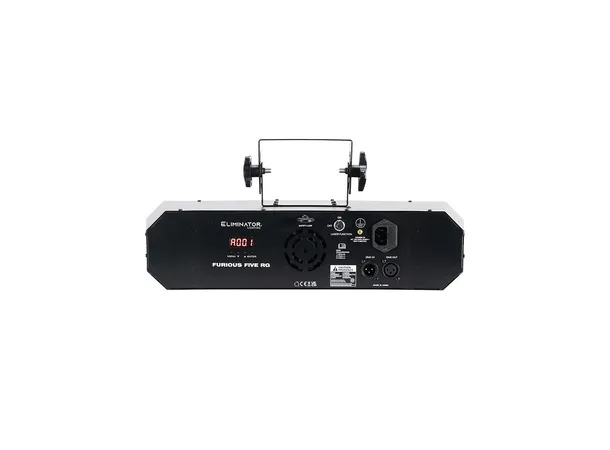 ADJ Furious Five RG Sound controlled via built-in microphone 