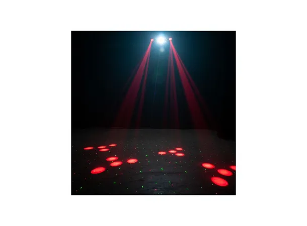 ADJ Furious Five RG Sound controlled via built-in microphone 