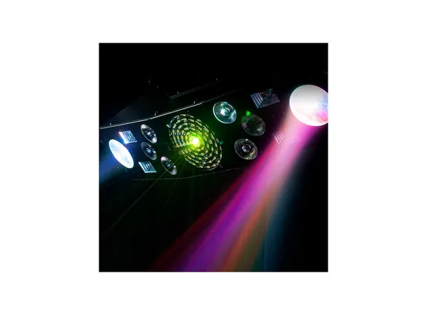 ADJ Furious Five RG Sound controlled via built-in microphone 