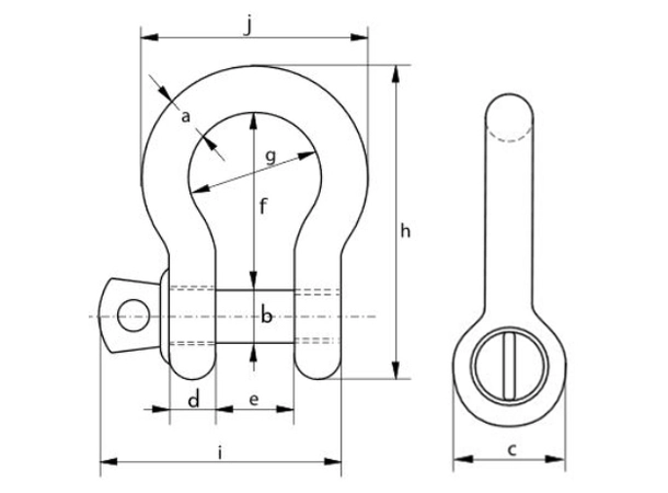 Eiva-Safex Teater sjakkel – 1T GP/H SKRU1.00T 3/8" - G-4161 