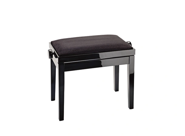 K&M 13901 Pianostol. Sort fløyel Piano bench 