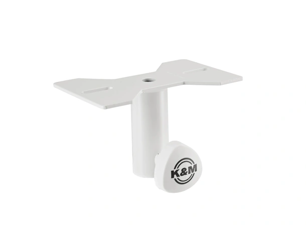 K&M 19580 Mounting adapter, Pure White Attachable to speakers, ø 35 mm Flange 