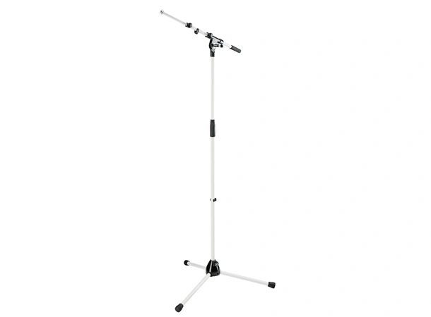 K&M 210/9 Mikrofonstativ, Pure White H: 900/1605mm, BL: 435/745mm 