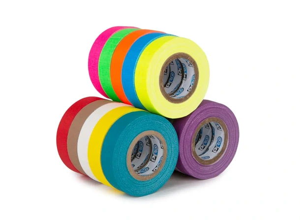 Le Mark Bright Pack 12mm x 5.4m Red, Tan, Teal, White & Yellow 