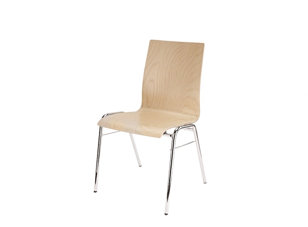 K&M 13400 stablestol med bøk sete Stacking chair 