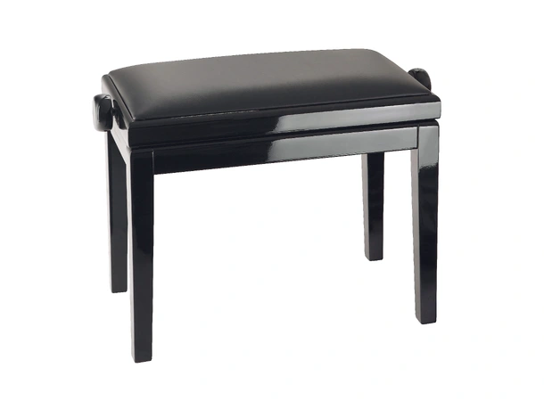K&M 13990 Pianostol. Sort imitert skinn Piano bench 