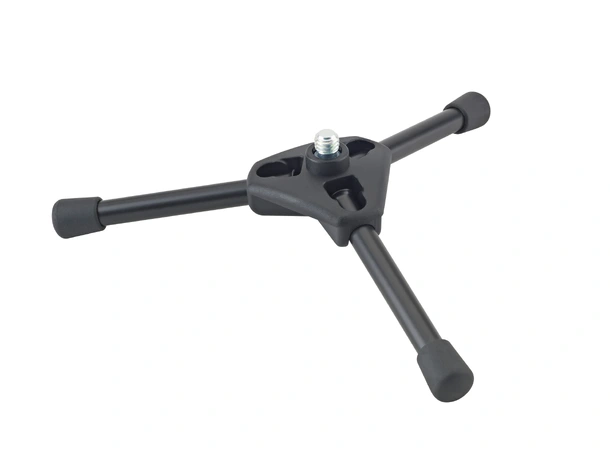 K&M 23110 Bordstativ for mikrofon, sort Plastikkbase med foldebein, H: 60mm 