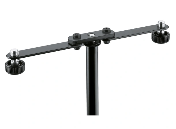 K&M 23510 Mikrofon bar sort For stereooppsett av mikrofoner 