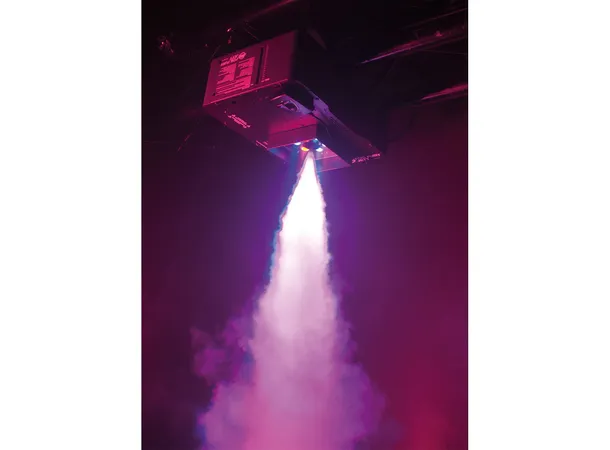 ADJ Fog Fury Jett Maskinen kan pekes oppover eller nedover 