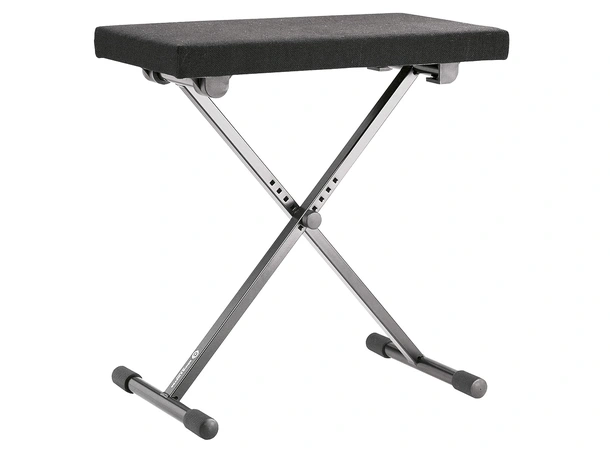 K&M 14066 Keyboard bench black fabric Keyboard bench 