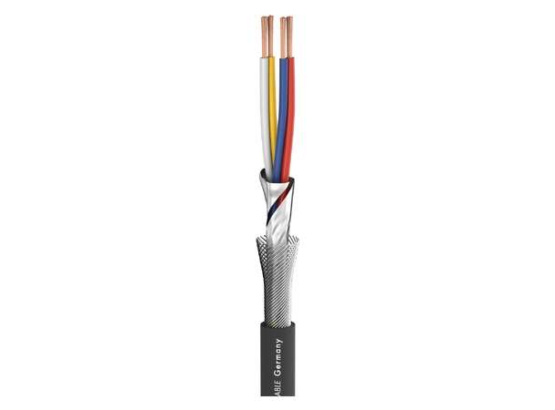SC-SQUARE 4-CORE Microphonc. / sort Sofistikert high-end kabel.