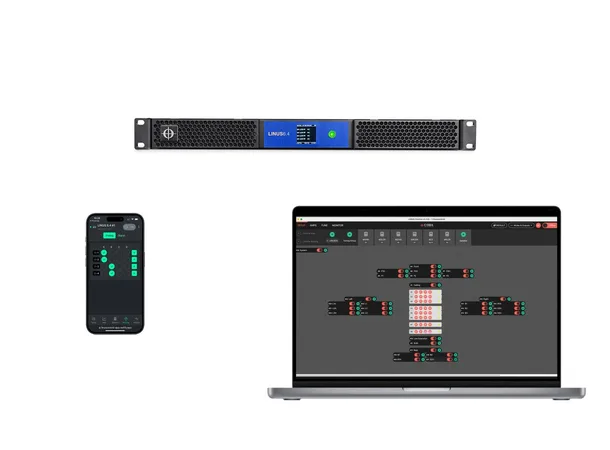 CODA Audio LiNUS6.4-iD DSP amp Dante, Flex bridge pair 
