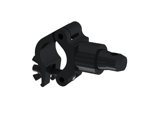 Fenix AC-670B Clamp 35mm avstandsstykke Bredde: 50mm. Belastning: 200kg. Sort 