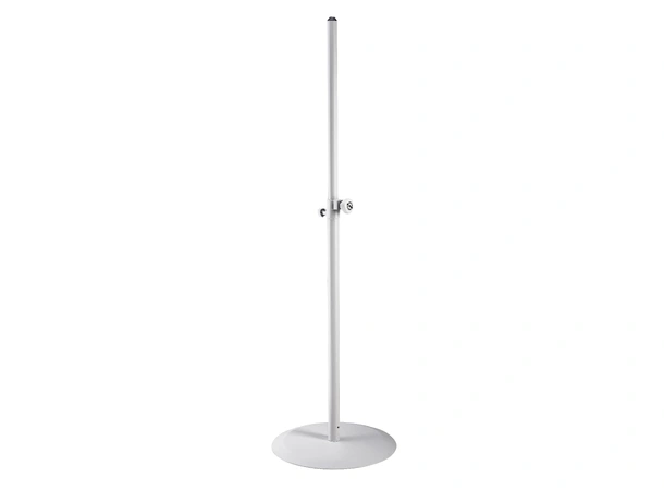 K&M 26735 Speaker stand, Pure white Max.load:20kg, H:1100/1810mm 