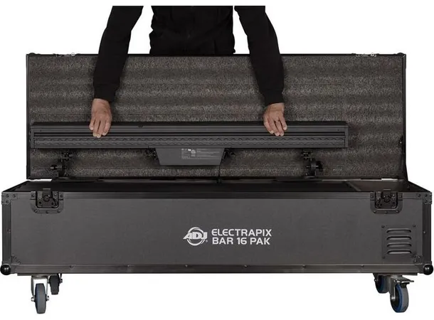 ADJ ELECTRAPIX BAR 16 PAK Black 20-Watt Hex Color LED (RGBAL +UV) 17º 