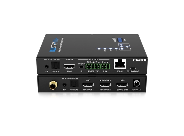Blustream ARC Audio Extractor & Embedder BT Audio, ARC/eARC, TCP/IP, IR, RS-232 