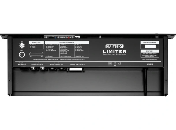 Dateq SPL-2TS limiter Sound pressure limiter 