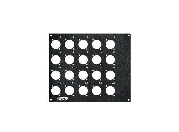 PROkabel Frontplate 16/4 D-Typ 4HEx3BE 19" modulsystem 