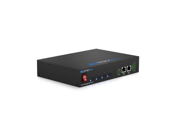 Blustream PWR4IEC 4 Port Managed IEC PDU Supports TCP/IP and RS-232 control 