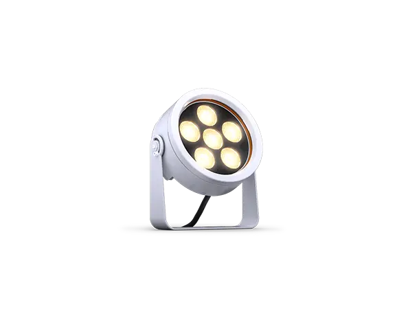 DTS DOCTUS 6 WH Sølv 3000k IP65 Warm LED spot narrow 