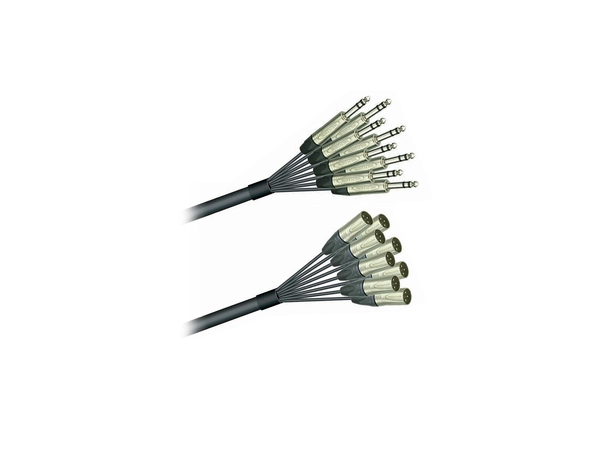 PROkabel 2,0m Audio-Multitrack 4- par Studio loom XLR male til TRS Jack 