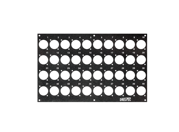 PROkabel Frontplate 40/0 D-Typ 4HEx4BE 19" modulsystem 