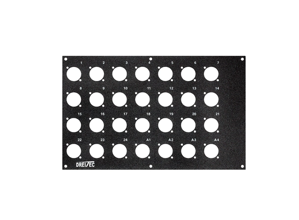 PROkabel Frontplate 24/4 A/B-Typ 4HEx4BE 19" modulsystem 