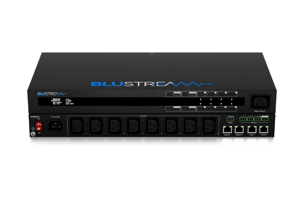 Blustream PWR8IEC 8 Port Managed IEC PDU Outlet-level metered and switched PDU 