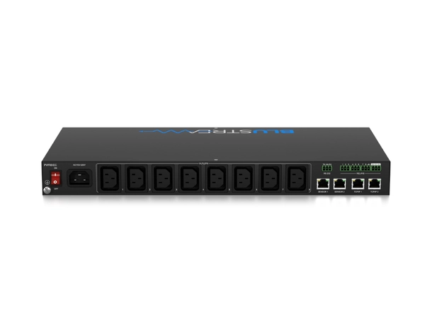 Blustream PWR8IEC 8 Port Managed IEC PDU Outlet-level metered and switched PDU 