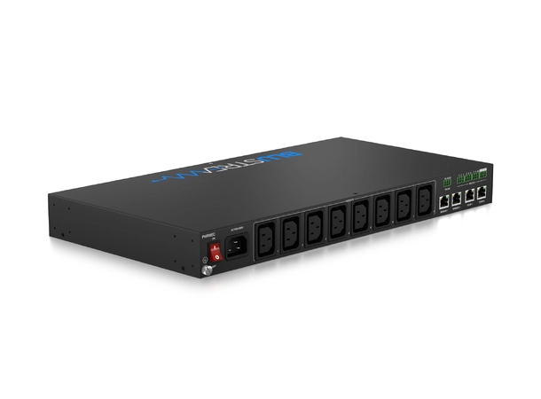 Blustream PWR8IEC 8 Port Managed IEC PDU Outlet-level metered and switched PDU 