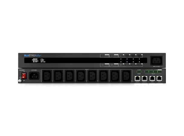 Blustream PWR8IEC 8 Port Managed IEC PDU Outlet-level metered and switched PDU 